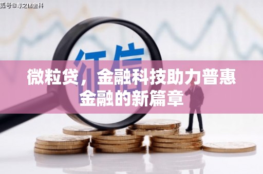 莱城微粒贷，金融科技助力普惠金融的新篇章