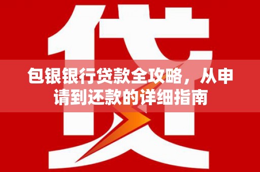 莱城包银银行贷款全攻略，从申请到还款的详细指南