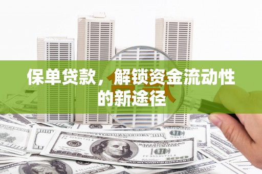 莱城保单贷款，解锁资金流动性的新途径