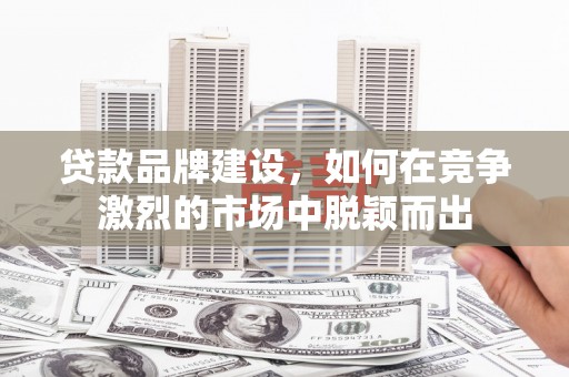 莱城贷款品牌建设，如何在竞争激烈的市场中脱颖而出