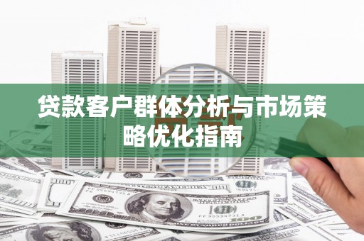莱城贷款客户群体分析与市场策略优化指南