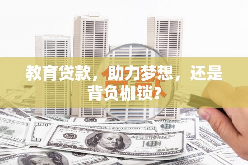 莱城教育贷款，助力梦想，还是背负枷锁？