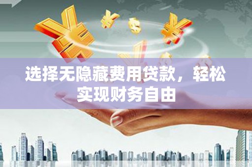 莱城选择无隐藏费用贷款，轻松实现财务自由
