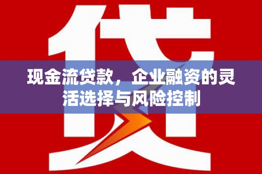 莱城现金流贷款，企业融资的灵活选择与风险控制
