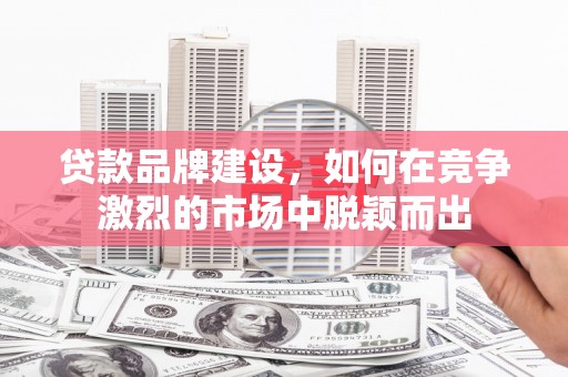 莱城贷款品牌建设，如何在竞争激烈的市场中脱颖而出