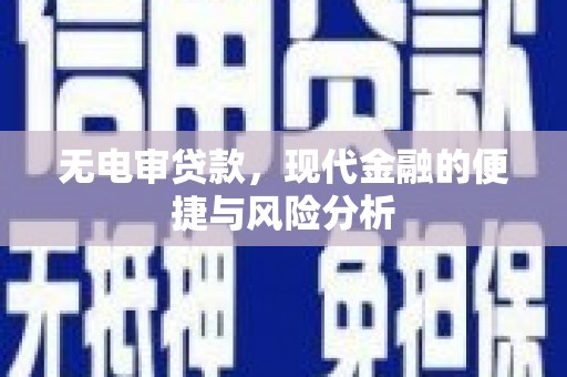 莱城无电审贷款，现代金融的便捷与风险分析