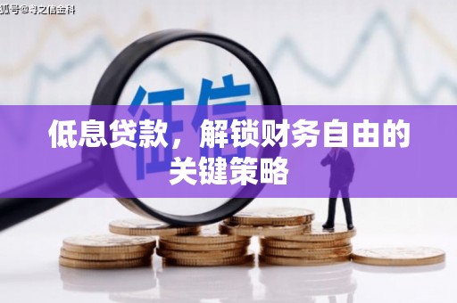 莱城低息贷款，解锁财务自由的关键策略