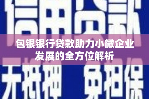 莱城包银银行贷款助力小微企业发展的全方位解析