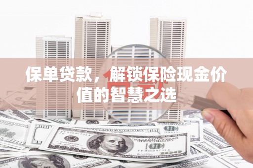 莱城保单贷款，解锁保险现金价值的智慧之选