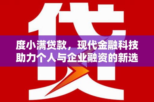 莱城度小满贷款，现代金融科技助力个人与企业融资的新选择