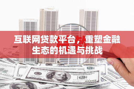莱城互联网贷款平台，重塑金融生态的机遇与挑战
