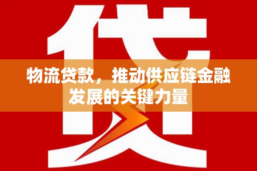 莱城物流贷款，推动供应链金融发展的关键力量