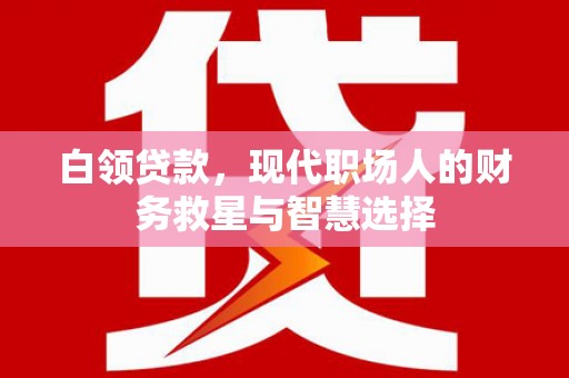 莱城白领贷款，现代职场人的财务救星与智慧选择