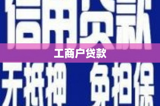 莱城工商户贷款