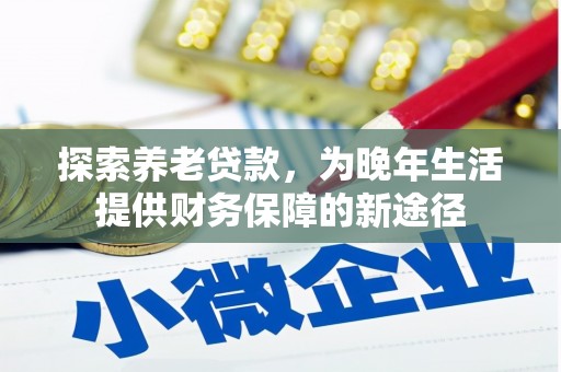 莱城探索养老贷款，为晚年生活提供财务保障的新途径