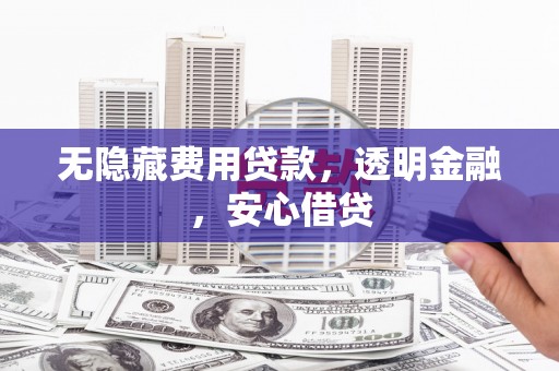 莱城无隐藏费用贷款，透明金融，安心借贷