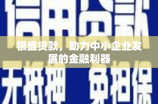 莱城银盛贷款，助力中小企业发展的金融利器