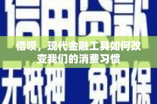 莱城借呗，现代金融工具如何改变我们的消费习惯