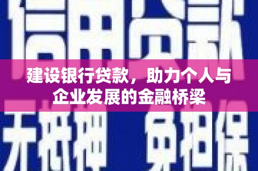 莱城建设银行贷款，助力个人与企业发展的金融桥梁