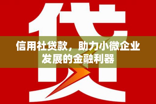 莱城信用社贷款，助力小微企业发展的金融利器