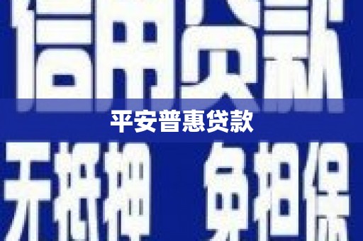 莱城平安普惠贷款
