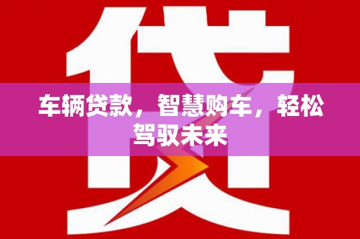 莱城车辆贷款，智慧购车，轻松驾驭未来