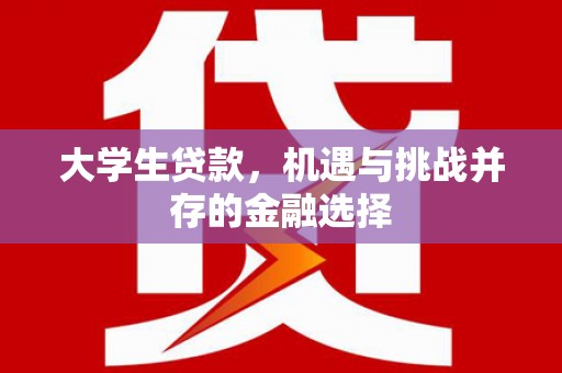 莱城大学生贷款，机遇与挑战并存的金融选择