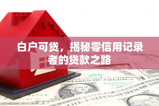 莱城白户可贷，揭秘零信用记录者的贷款之路