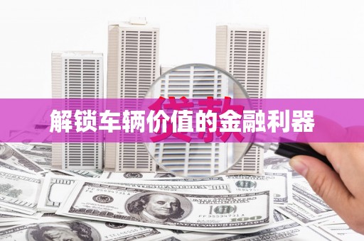 莱城解锁车辆价值的金融利器