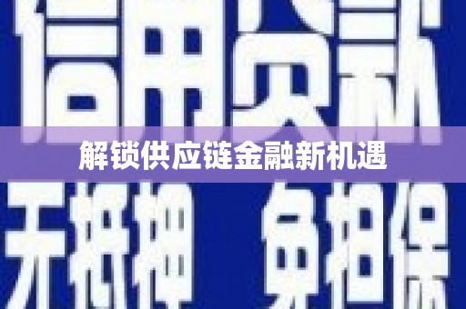 莱城解锁供应链金融新机遇